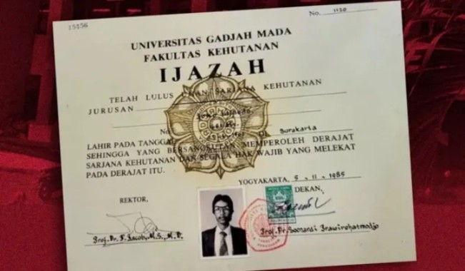 Ilustrasi Ijazah Presiden RI ke-7 Joko Widodo (Jokowi). [Instagram]